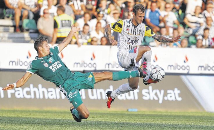 Souverän nahmen Rajko Rep (r.) und der LASK die Hürde WSG Wattens.