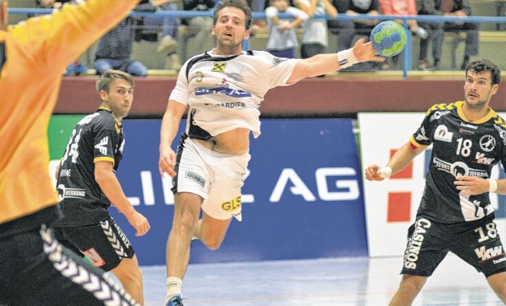 Stefan Lehner gewann mit dem HC LINZ AG bei Union Leoben. Foto: Wolfgang Pichler