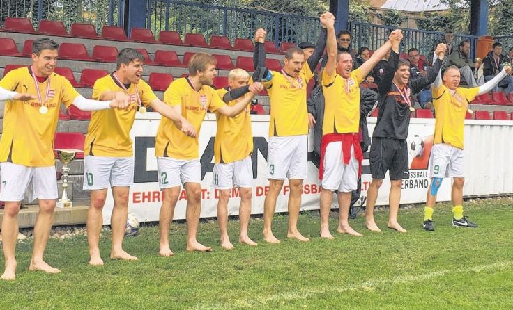 Den 26. nationalen Meistertitel bejubeln die Kicker des BSV BBRZ Linz. Foto: BBRZ
