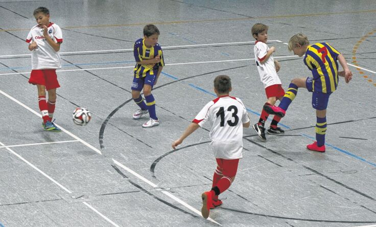 Der Nachwuchs eröffnet den 21. Hallencup von Bezirksligist DSG SU Putzleinsdorf. Foto: SU/Berger