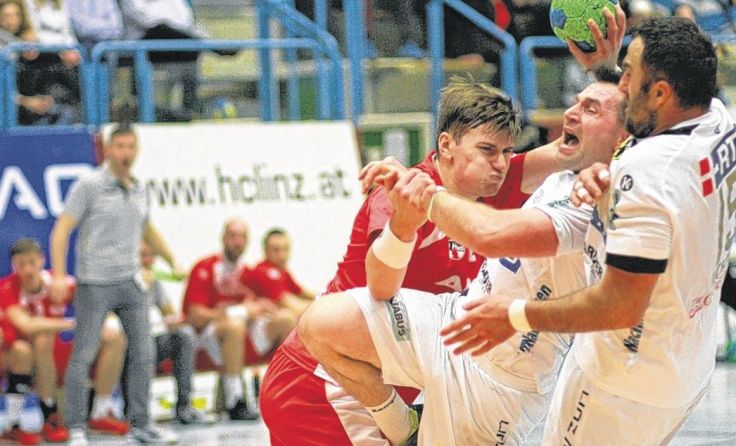 Nichts zu erben gab es für den HC LINZ AG im „Ländle“. Foto: Wolfgang Pichler