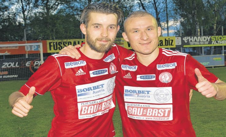 Wollen mit Altheim oben bleiben: Dominik Daskiewicz und Richard Tusori Foto: Vorich