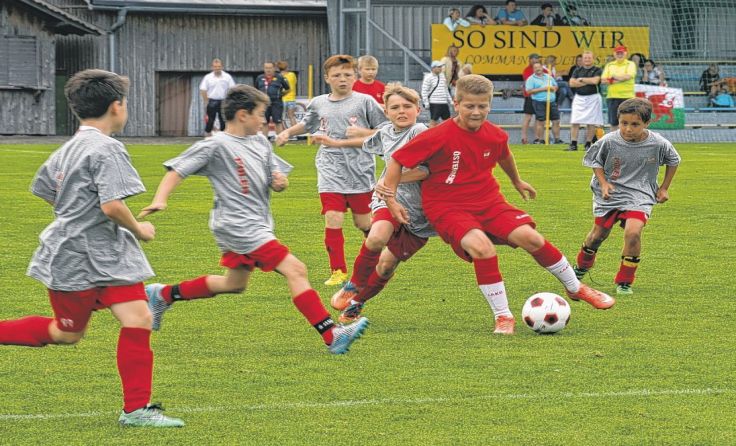 In den Altersklassen U11 und U13 geht‘s im Sportzentrum rund. Fotos: SU/Berger