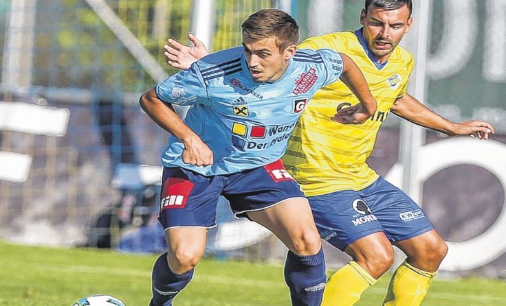 Neuzugang Marko Kolakovic (l.) glich für Gurten zum 1:1 aus (50.). Foto: Furtner