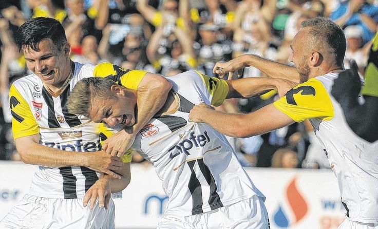 Der LASK bejubelte einen klaren 3:0-Heimsieg gegen die Admira. Foto: Meier