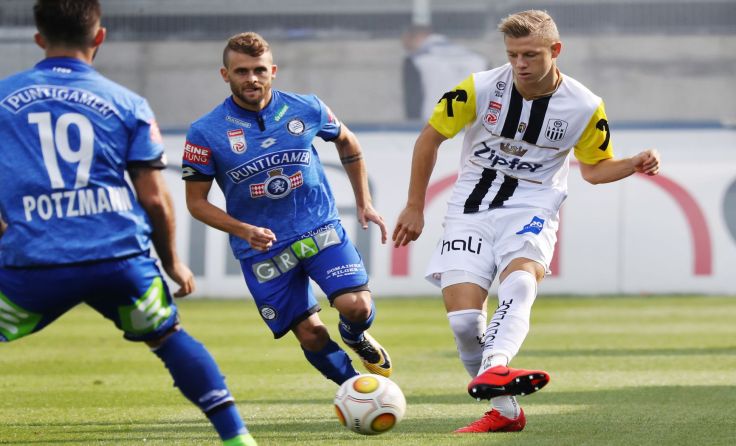 Maximilian Ullmann (r.) erzielte den zweiten LASK-Treffer. Foto: GEPA
