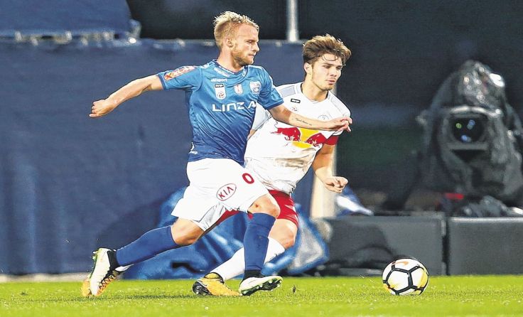 Patrick Schagerl verlor mit Blau-Weiß auch gegen den FC Liefering. Foto: GEPA