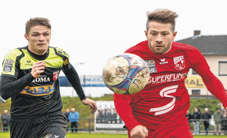 In Perg nur remis spielte Herbstmeister Askö Oedt (r. Manuel Schmidl). Foto: Berles