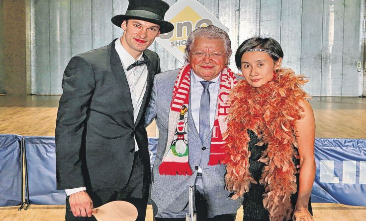 Einen Blick zurück wagten auch Liu Jia, Hans Friedinger und Stefan Fegerl. Foto: ÖTTV/Plohe