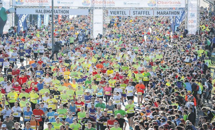Österreichs beliebtester Marathon geht in Linz über die Bühne. Foto: Klaus Mitterhauser