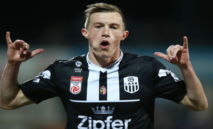 Erster Bundesliga-Dreierpack: LASK-Offensivgeist Thomas Goiginger Foto: GEPA