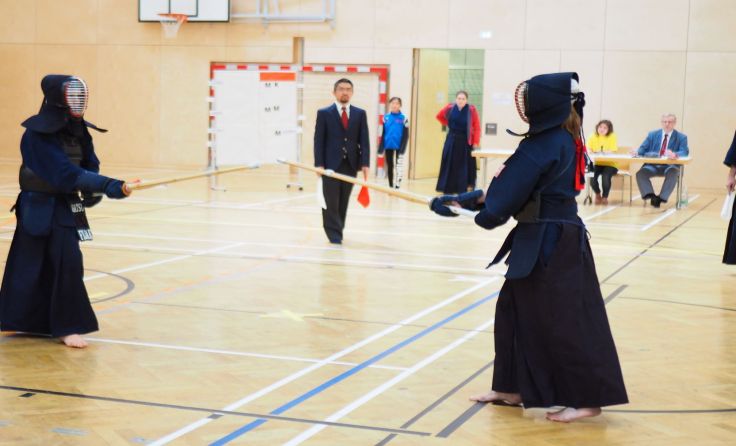 Damenfinale: Manuela Hoflehner besiegte Jana Ziegelheimova. Foto: Kendo Linz