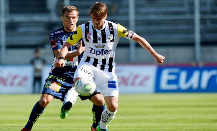 Rene Gartler führte zum Abschied den LASK als Kapitän in die letzte Saison-Heimpartie. Foto: GEPA