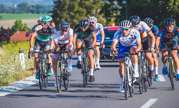 Die Jungprofis strampelten sich durch Oberösterreich ab. Foto: Reinhard Eisenbauer