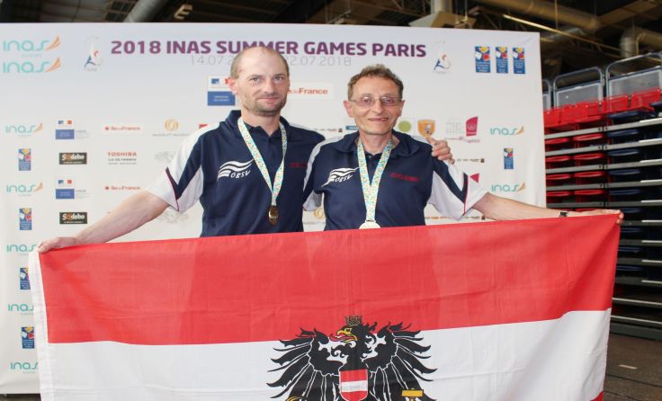 EM-Bronze im Doppel: Michael Trnka und Günter Daschill (BSV BBRZ Linz) Foto: BBRZ