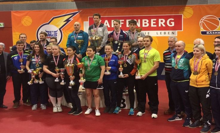 Das große Schlussbild nach der 89. Tischtennis-Staatsmeisterschaft 2019. Foto: ÖTTV