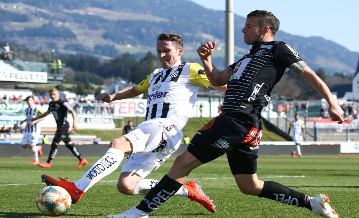 Christian Ramsebner (li.) ließ mit dem LASK dem WAC keine Chance. Foto: GEPA