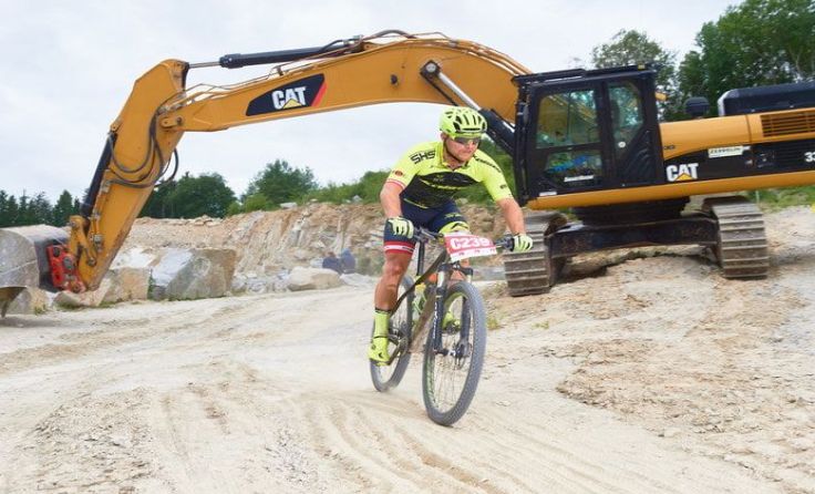 Auch einen Granitsteinbruch müssen die Biker bezwingen. Foto: Mathias Lauringer