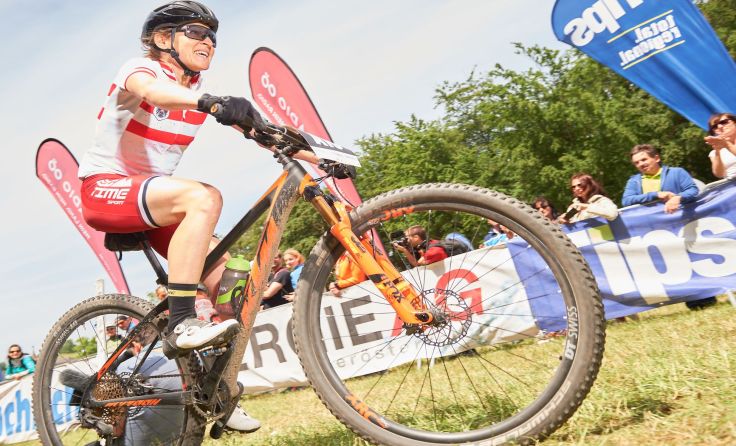 Zu Pfingsten dominieren die Mountainbiker das Granitland. Foto: Mathias Lauringer