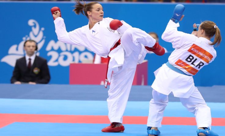 Für Österreichs einzige Goldmedaille in Minsk sorgte Bettina Plank. Foto: Ewald Roth