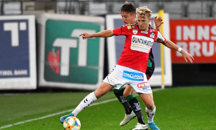 Marco Grüll schoss die SV Ried kurz vor dem Schlusspfiff zum 3:2-Sieg. Foto: GEPA