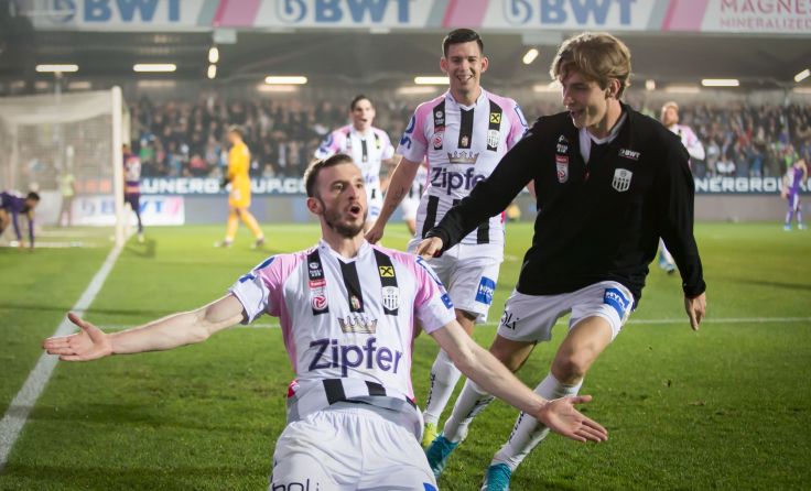 Petar Filipovic traf gegen seinen ehemaligen Klub zur Entscheidung. Foto: GEPA