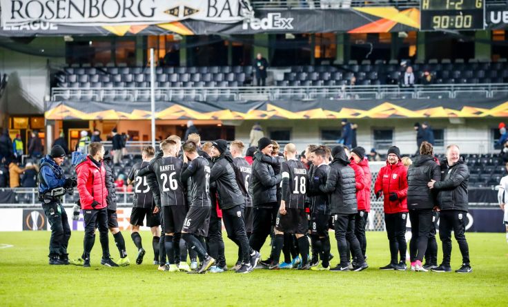 Einen traumhaften Abend feierte der LASK im winterlichen Norwegen. Foto: GEPA