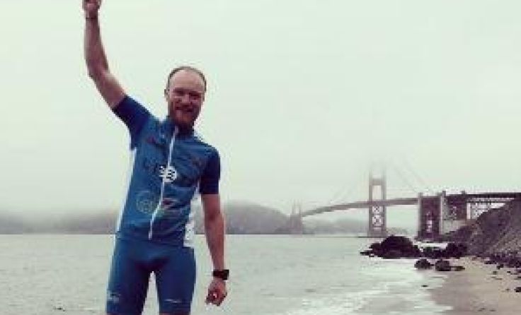 Vadym Trykoz beim Triathlon in San Francisco