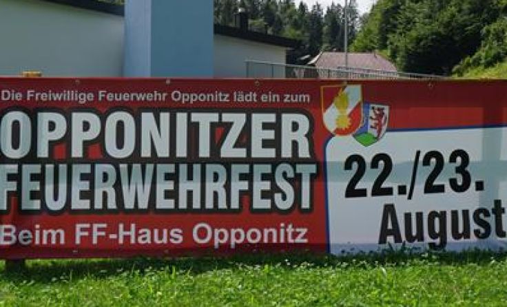 Die Opponitzer Feuerwehr feiert