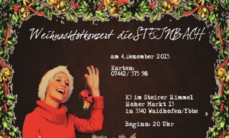 Angelika Steinbach-Ditsch in weihnachtlicher Stimmung.
