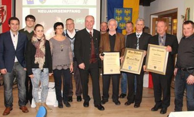 Zahlreiche Ehrungen beim Neujahrsempfang in Opponitz.