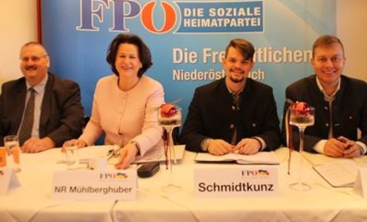 V. l.: Karl Heinz Knoll, Edith Mühlberghuber, Patrick Schmidtkunz und Alexander Schnabel