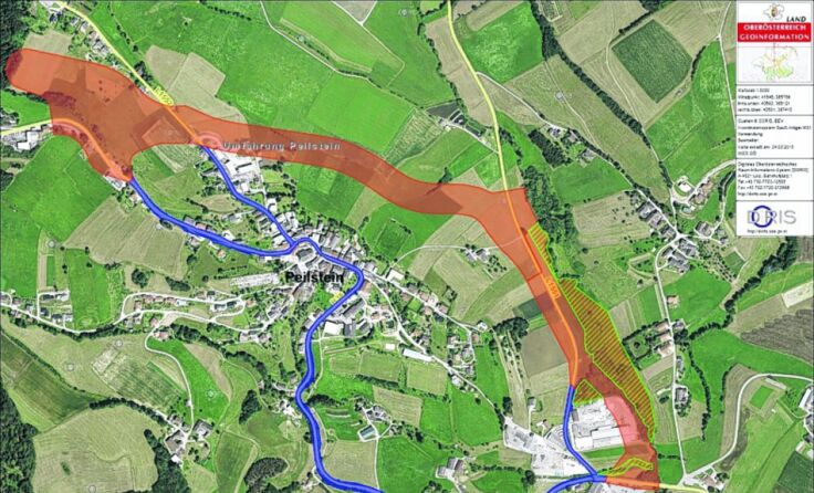 Die Umfahrung soll in zwei Abschnitten zu 1,9 und 0,6 Kilometern gebaut werden. (c) Land OÖ