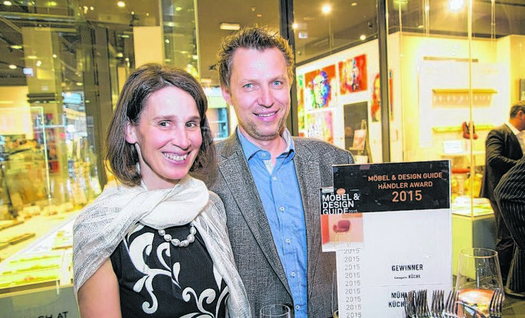 Maria und Martin Mühlböck bei der Award-Verleihung in Wien.