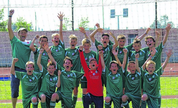Strahlende Gesichter beim U13-Team des UFC Pieno Rohrbach/Berg.