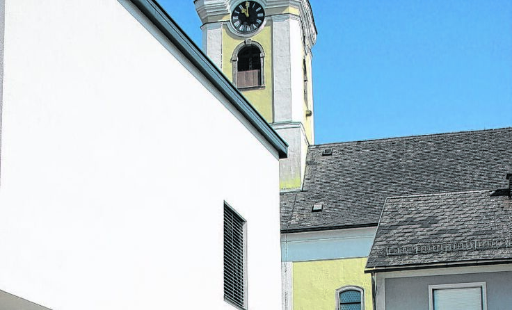 Bgm. Bernhard Fenk, Franz Hain, Karl Lindorfer und August Starlinger. (c) Hartl