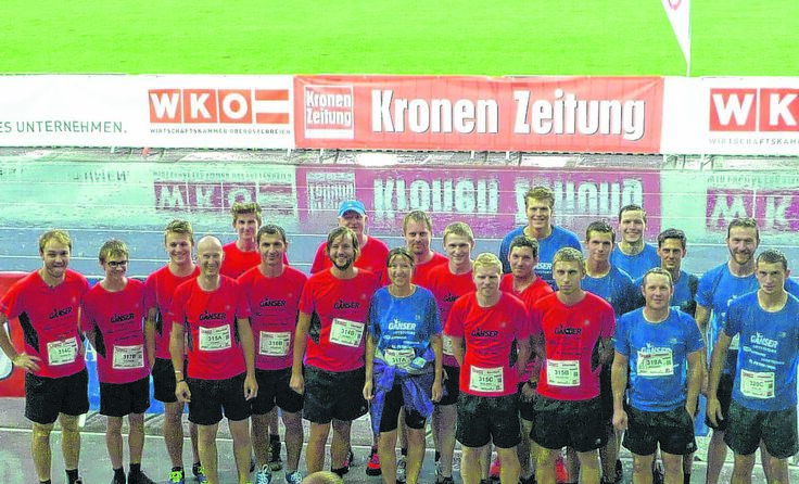 Mit 21 Teilnehmern stellte die Firma Ganser ein großes Team.