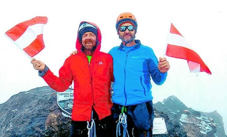 Am 26. Oktober feierten Josef Pröll und Josef Rußmüller ihren Gipfelsieg. 
