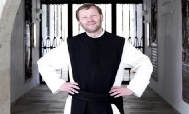 Reinhold Dessl, Abt vom Stift Wilhering gestaltet den Vormittag. Foto: vowe