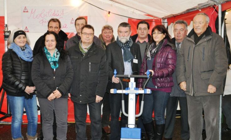 ÖVP und Familienbund Engerwitzdorf mit Bürgermeister Herbert Fürst und Obmann Josef Morawetz