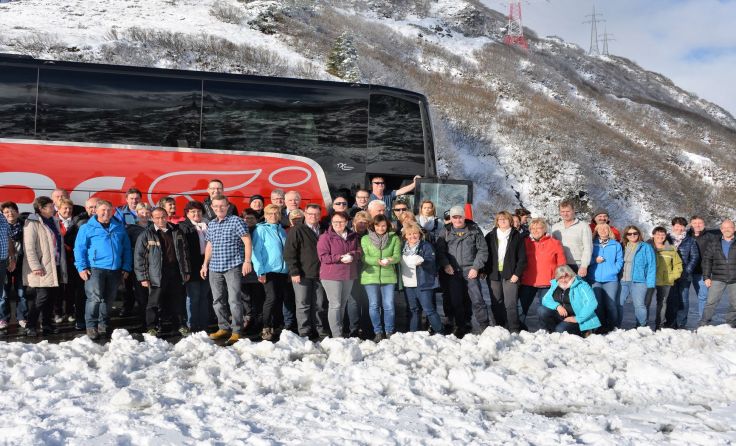 Der erste Schnee dieser Wintersaison begrüßte die Teilnehmer am Arlberg