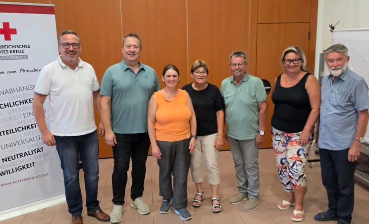 Das neu gewählte Team vom Roten Kreuz Engerwitzdorf (Bildrechte: Herbert Fürst)
