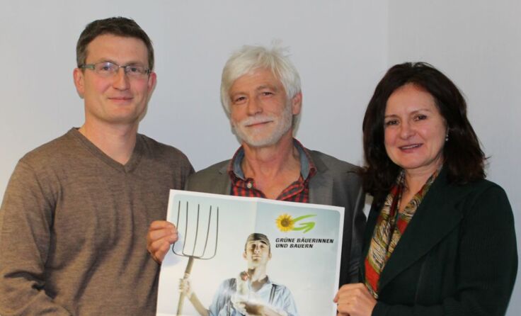 Manfred Penninger und Hans-Albert Riedmann mit Maria Wageneder