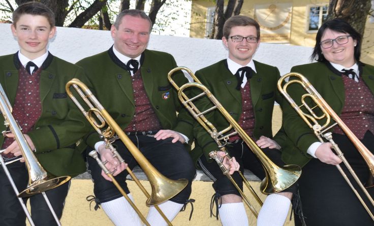 Daniel Gasser, Christian Himsl, Christoph Buchinger und Theresa Karl (v.l.)