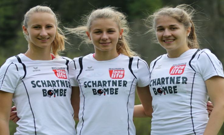 Das Gold-Team Susanne Kreutzer, Anna Baumgartner und Petra Gumpinger Foto: Johannes Brunner