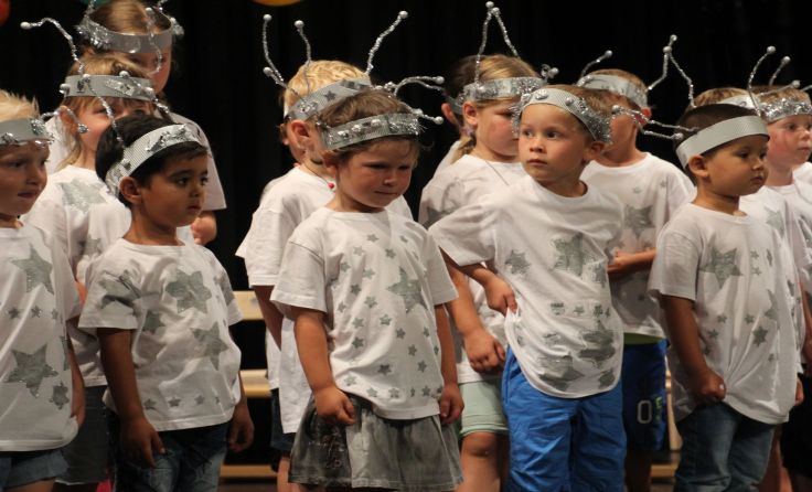 Am Abschlussfest waren die Kleinen die großen Stars. Foto : VS Altschwendt