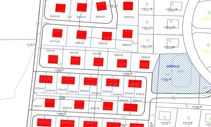 29 Parzellen in Andorf West können ab 2019 bebaut werden. Foto: Team M