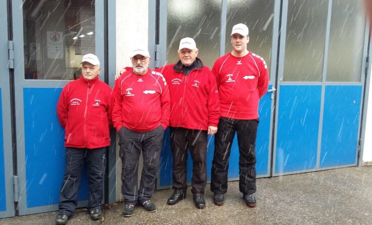 Union ESV Esternberg ( v.l. Rudi SCHATZBERGER , Axel GRÜBLINGER , Anton BUCHNER , Manuel REISCHL )