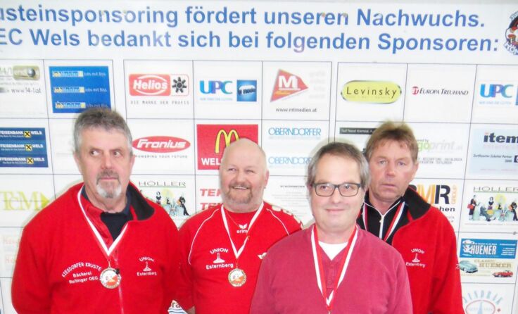 v.l. Otto Stockinger , Josef Pankratz , Norbert Stockinger , Johann Stockinger