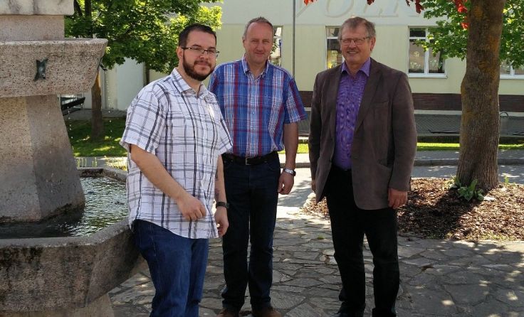 GR Dominic Schlatter, Bgm. Martin Ritzmaier, Vizebgm. aD Franz Brachinger (Foto: Andrea Pold)